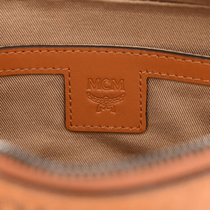 MCM Visetos Small Soft Berlin Multifunction Crossbody Cognac 7 of 14