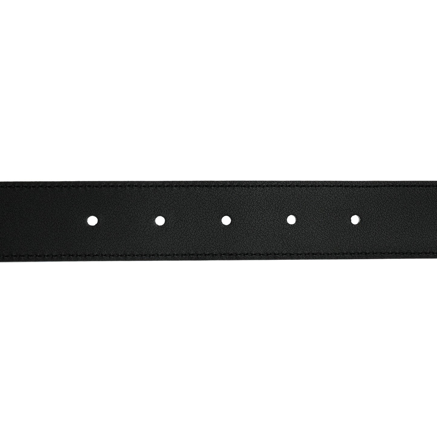 GG Supreme Monogram Plutone Calfskin Enamel Double G 30mm Belt 80 32 Beige Ebony Black