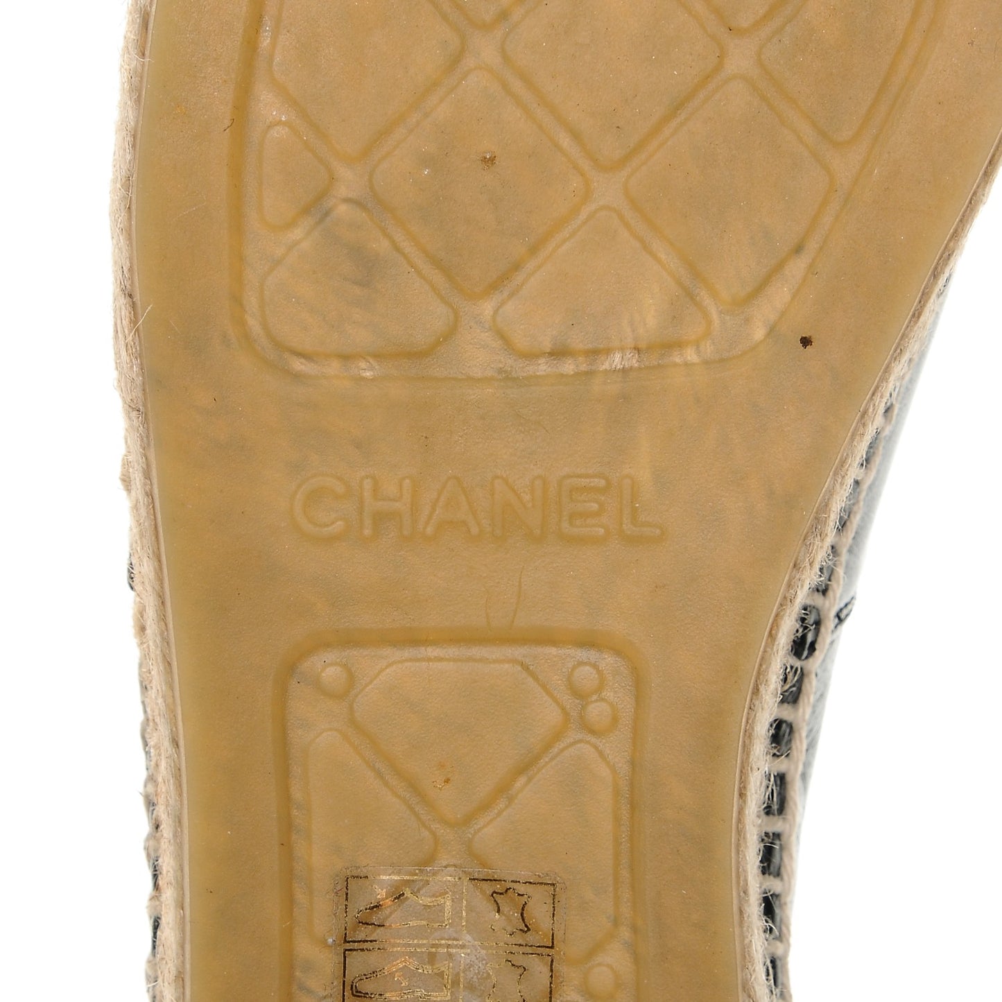 Lambskin CC Espadrilles 40 Black