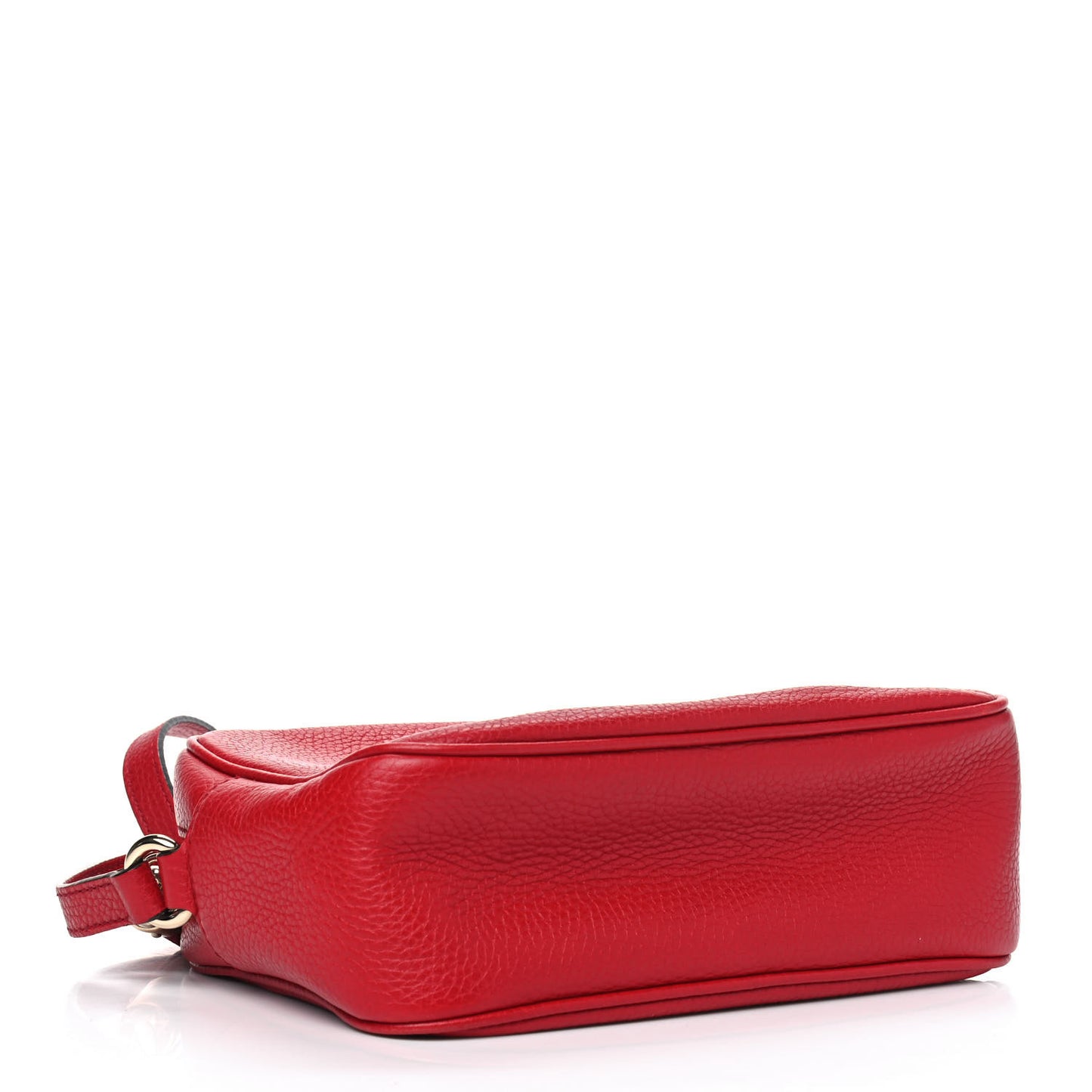 Pebbled Calfskin Small Soho Disco Bag Tabasco Red