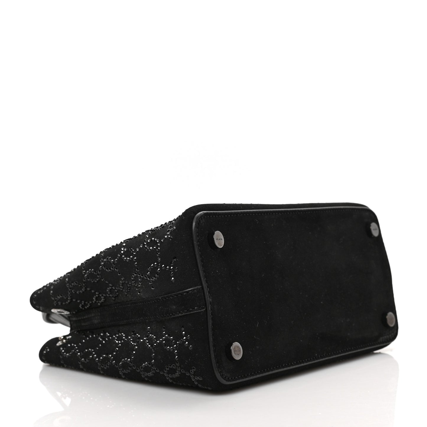 Suede Vienne Wave Mina 20 Bag Black