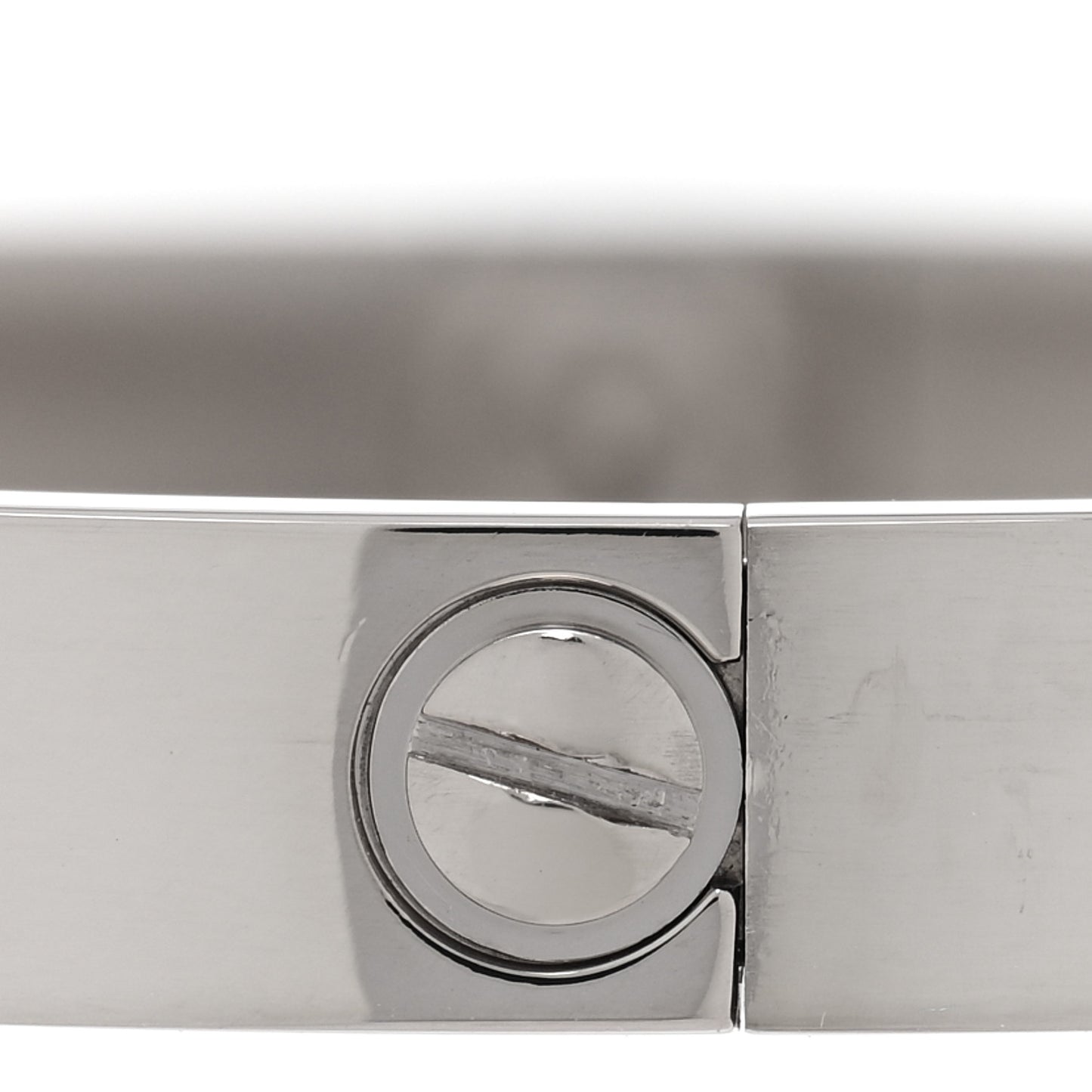 18K White Gold LOVE Bracelet 17