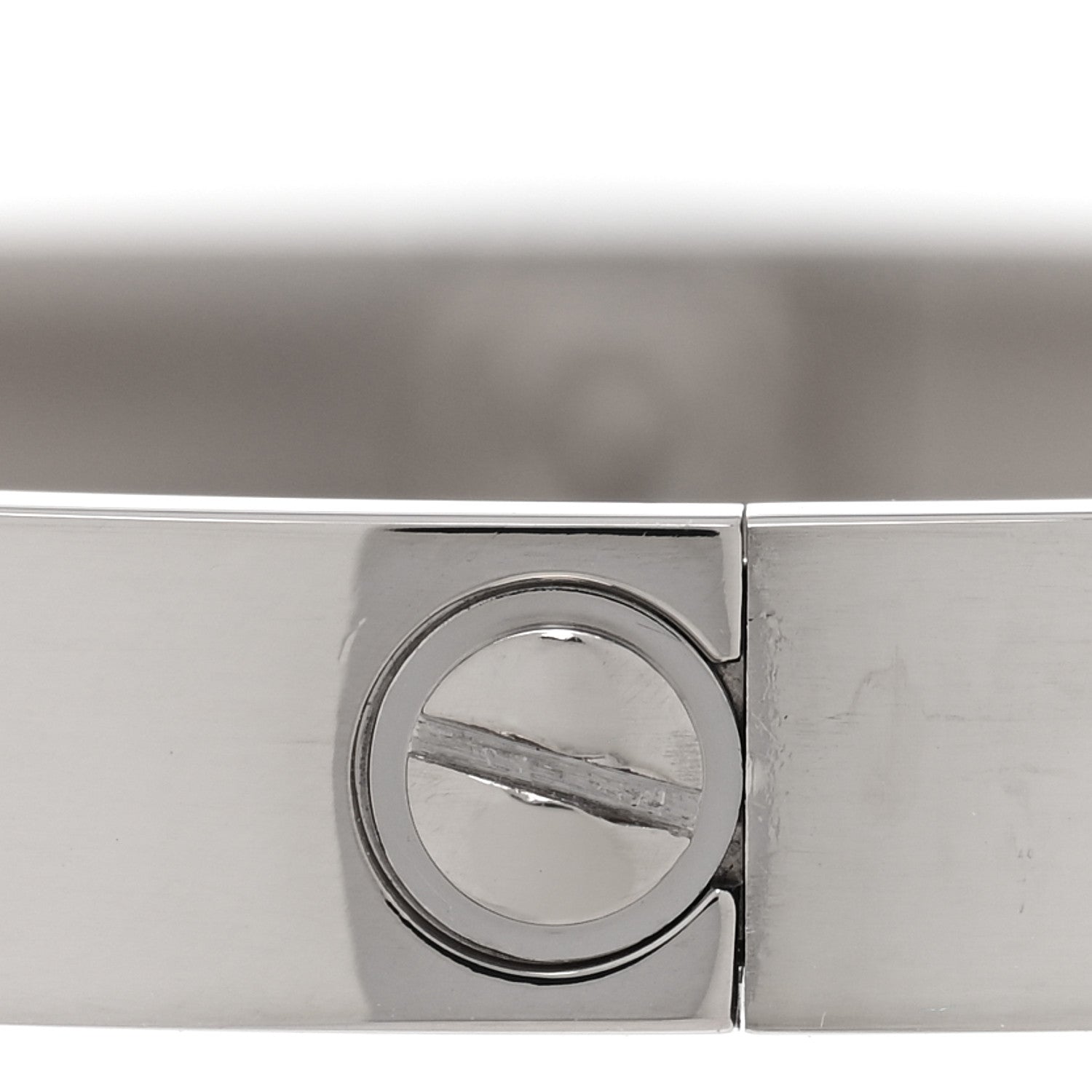 Cartier 18K White Gold LOVE Bracelet 17 4 of 5