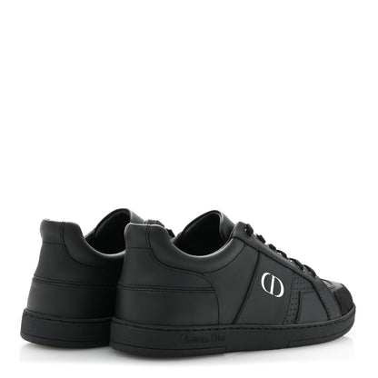 Christian Dior Calfskin Suede Logo Sneakers 37 Black 5 of 9
