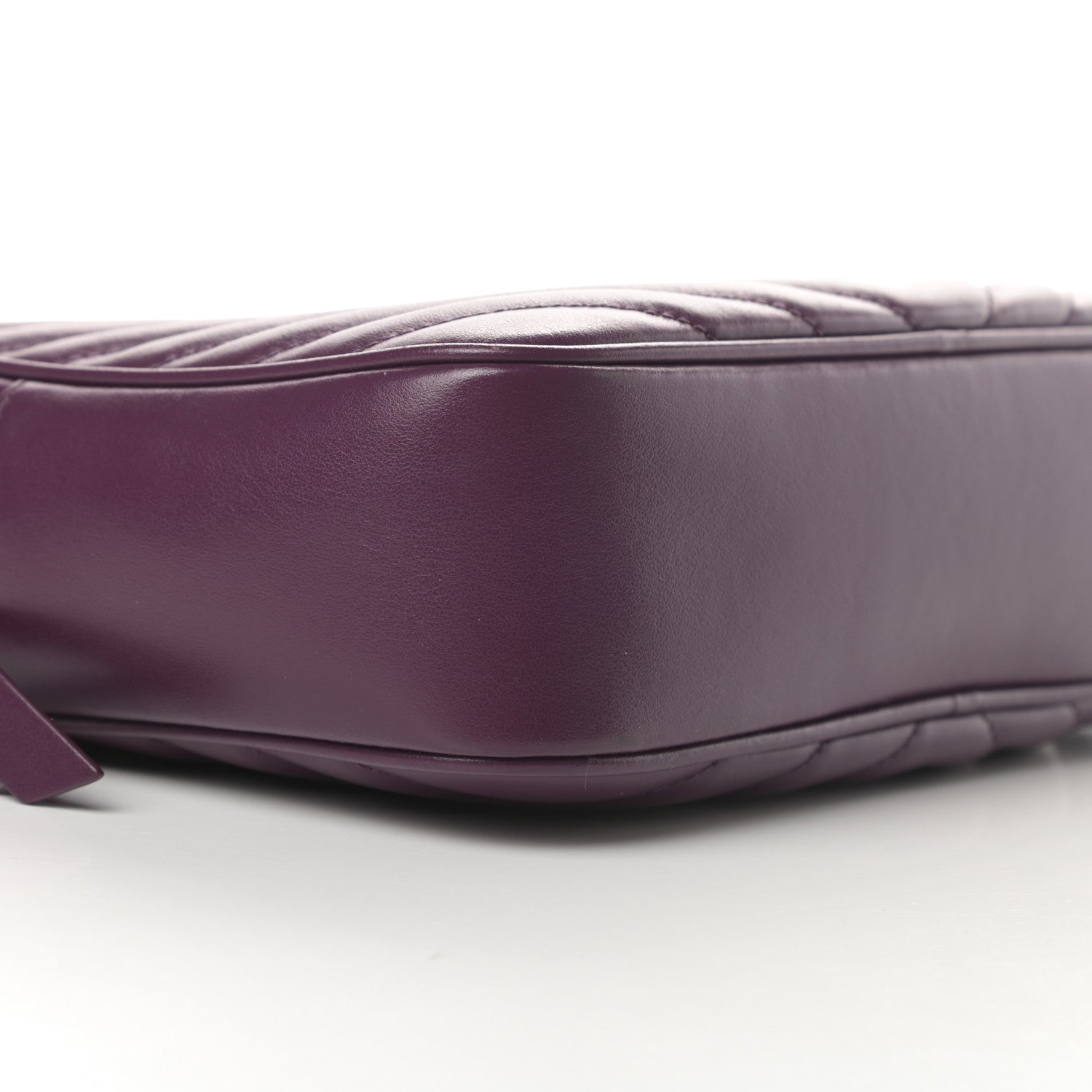 Saint Laurent Calfskin Matelasse Monogram Lou Camera Bag Purple 9 of 12