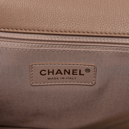 Chanel Caviar Quilted Large Studded Flap Beige 6 of 10