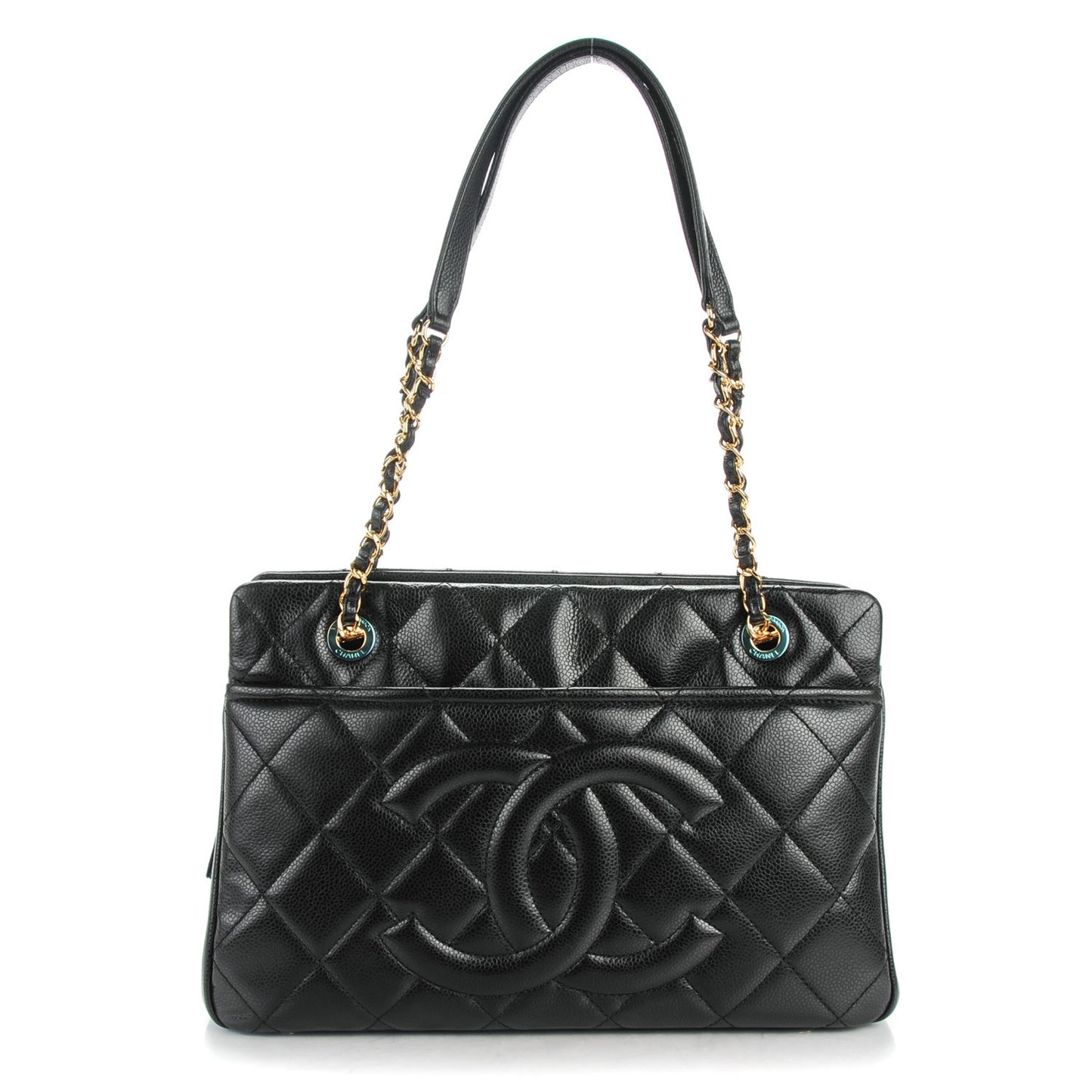 Caviar Quilted CC Timeless Tote Black