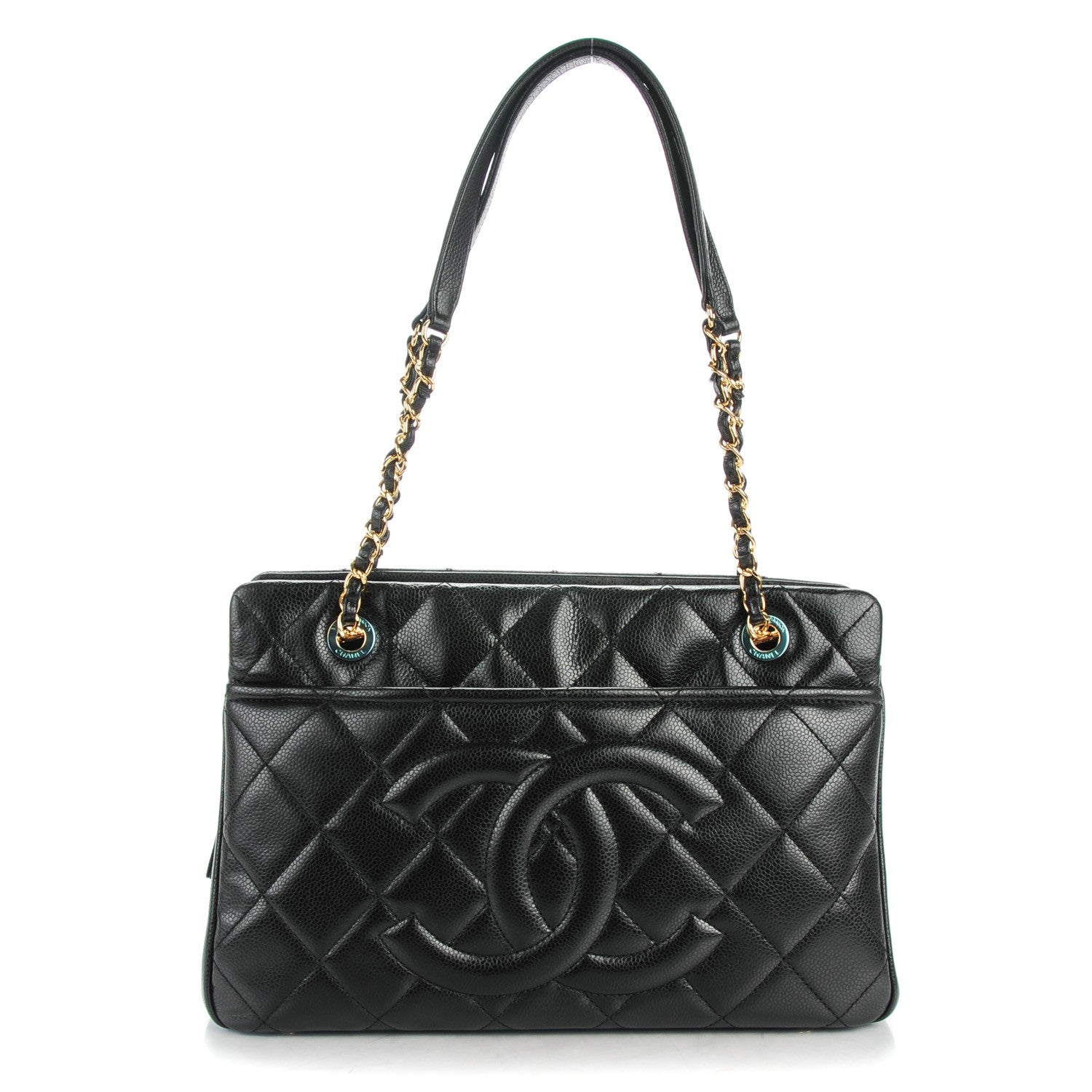 Chanel Caviar Quilted CC Timeless Tote Black 1 of 7
