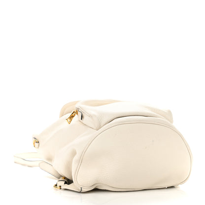 Prada Vitello Daino Cinch Backpack Talco 4 of 10