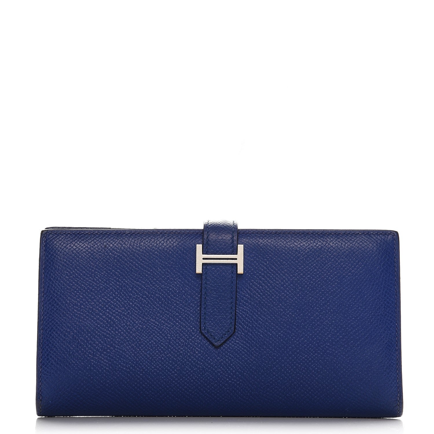 Hermes Epsom Bearn Gusset Wallet Bleu Saphir 1 of 7