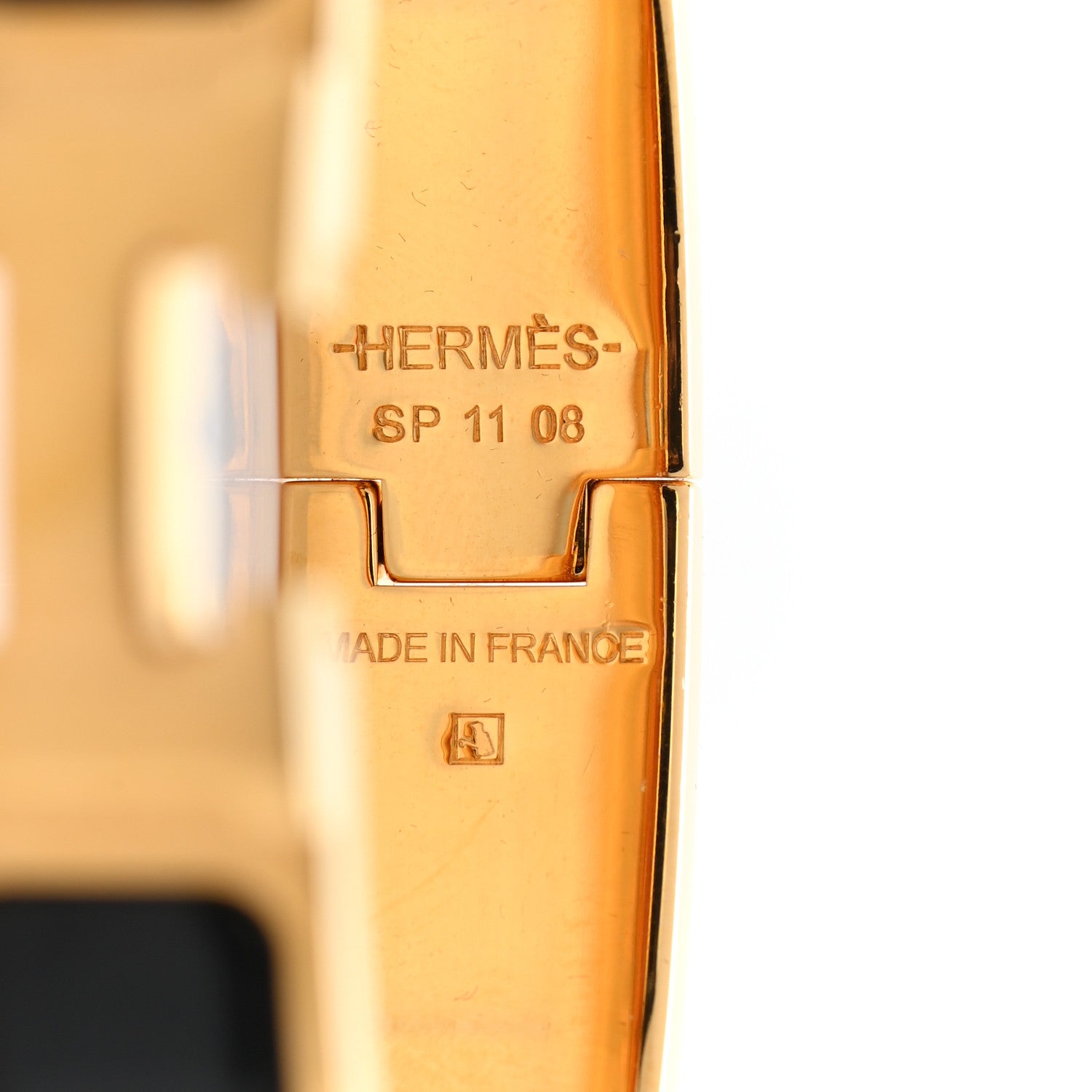 Hermes Enamel Narrow Clic Clac H Bracelet GM Black 4 of 7
