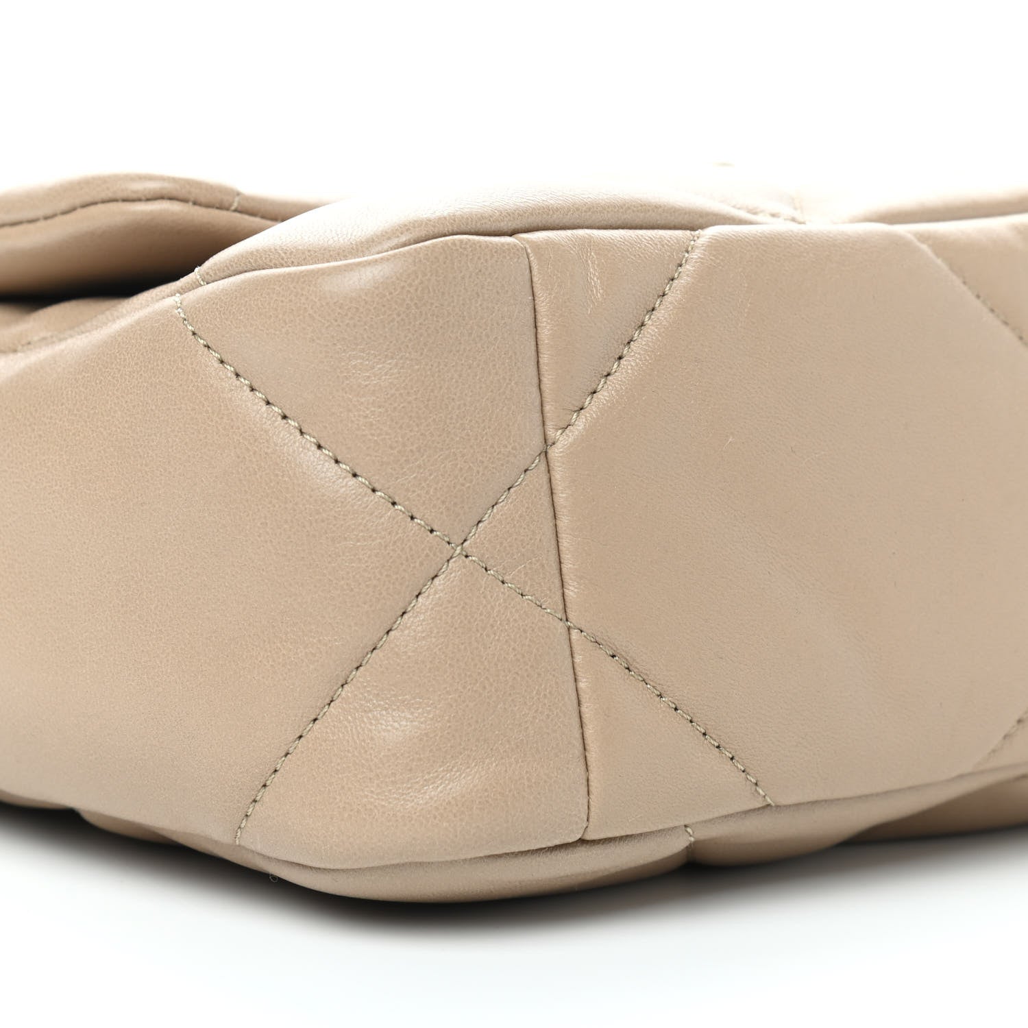 Chanel Lambskin Quilted Medium Chanel 19 Flap Dark Beige 8 of 9