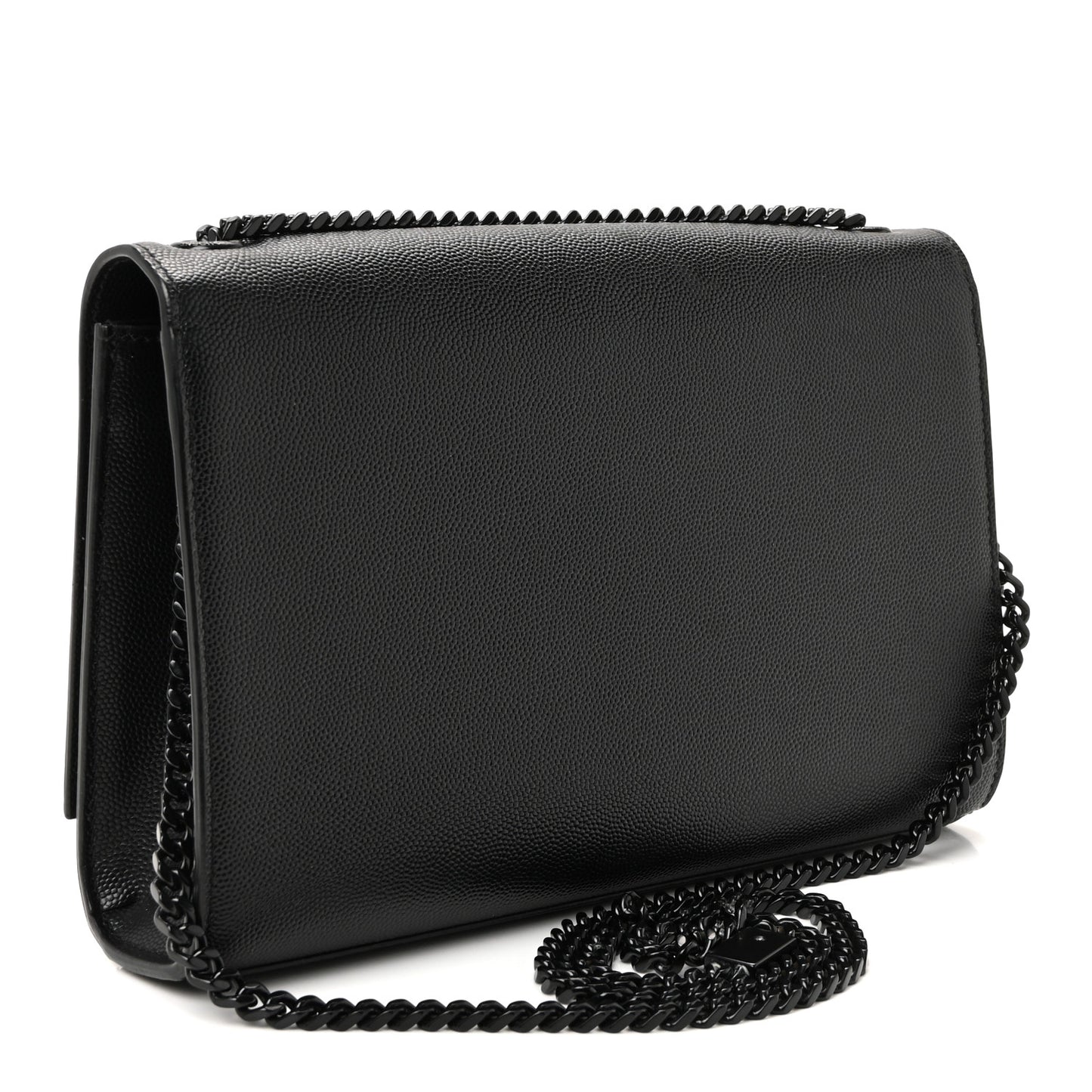 Grain De Poudre Medium Classic Monogram Monochrome Kate Satchel Black
