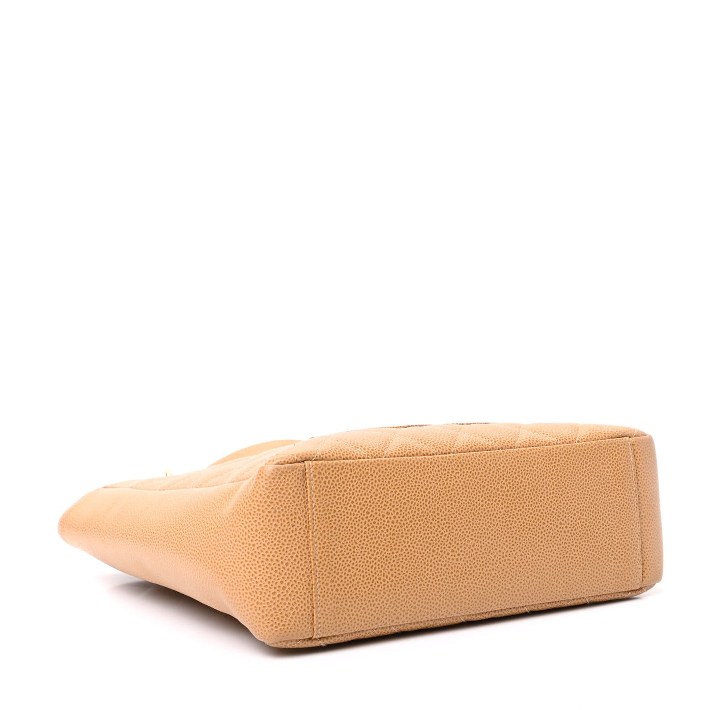 Caviar Quilted Petit Shopping Tote PST Beige