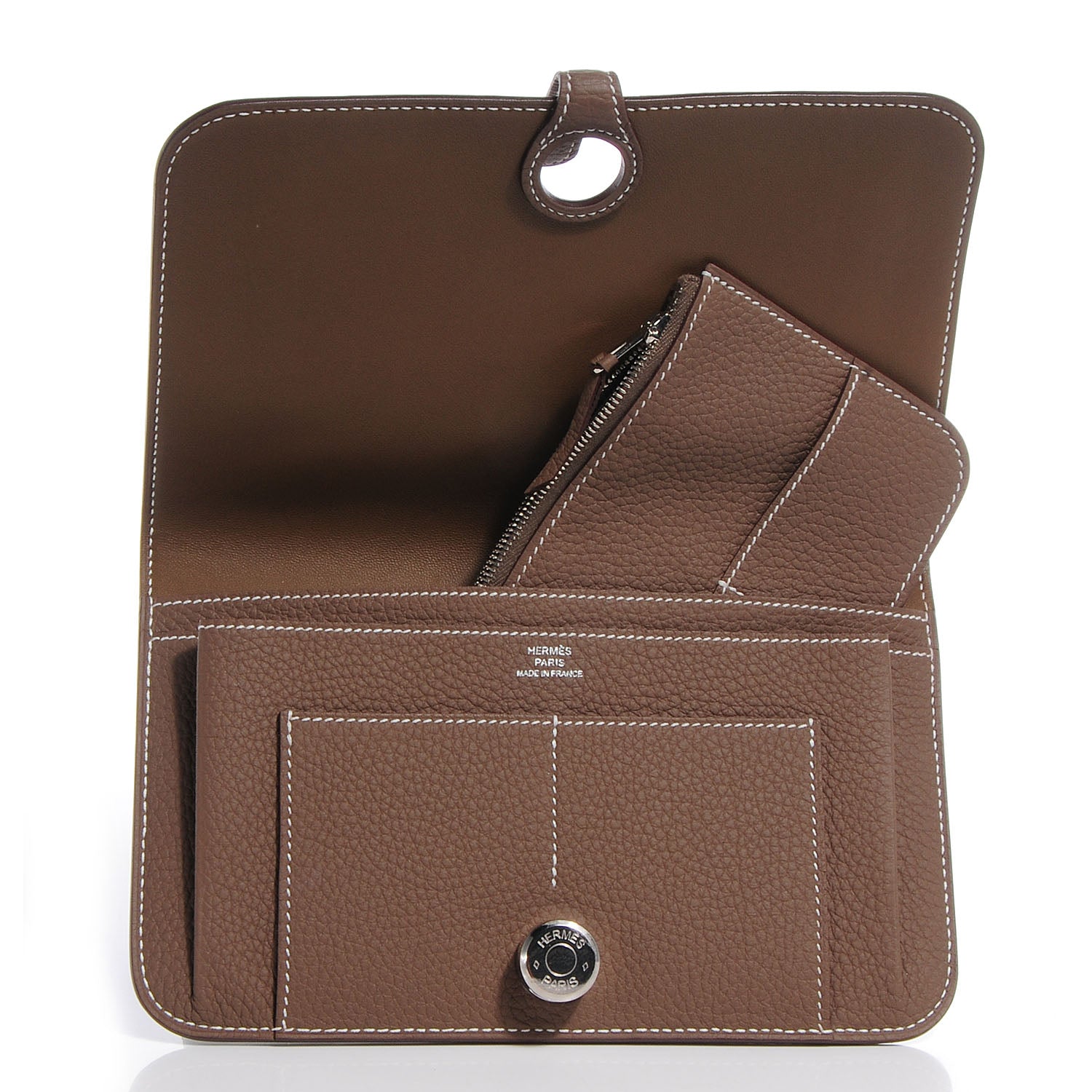 Hermes Togo Dogon Combined Wallet Etoupe 5 of 7