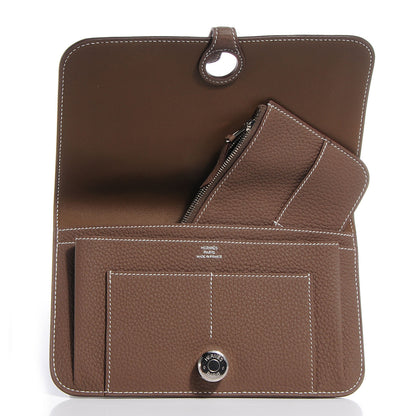 Hermes Togo Dogon Combined Wallet Etoupe 5 of 7