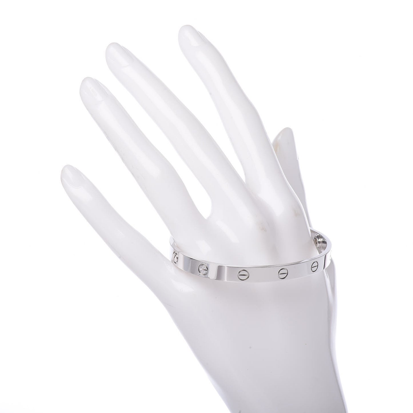 18K White Gold LOVE Bracelet 18