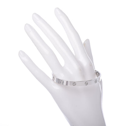 Cartier 18K White Gold LOVE Bracelet 18 2 of 7
