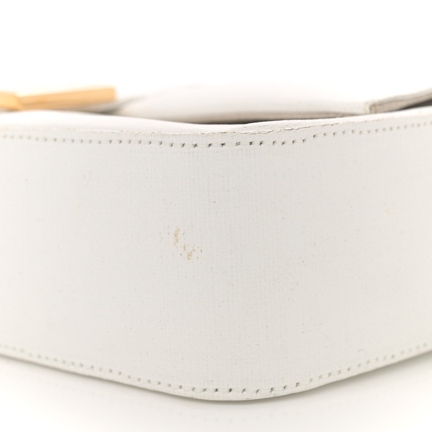 Fendi Linen Canvas Vitello King Painting Baguette With Marker Kit White 11 of 16