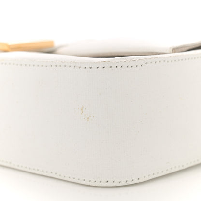 Fendi Linen Canvas Vitello King Painting Baguette With Marker Kit White 11 of 16