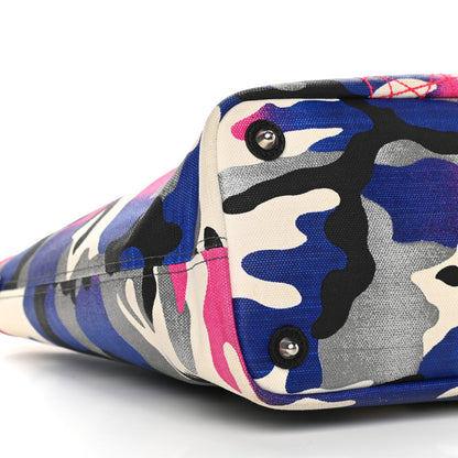 Christian Dior Canvas Large Camouflage Anselm Reyle Tote 9 of 11