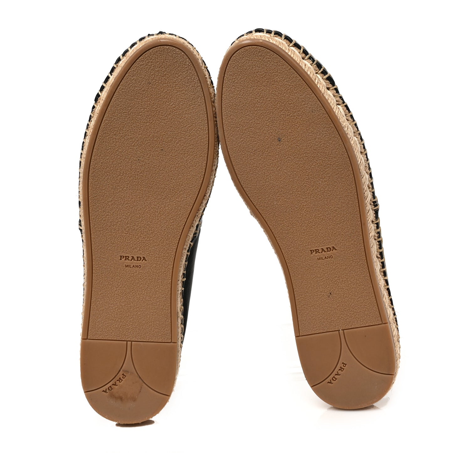 Nappa Logo Cap Toe 20mm Espadrilles 38.5 Black
