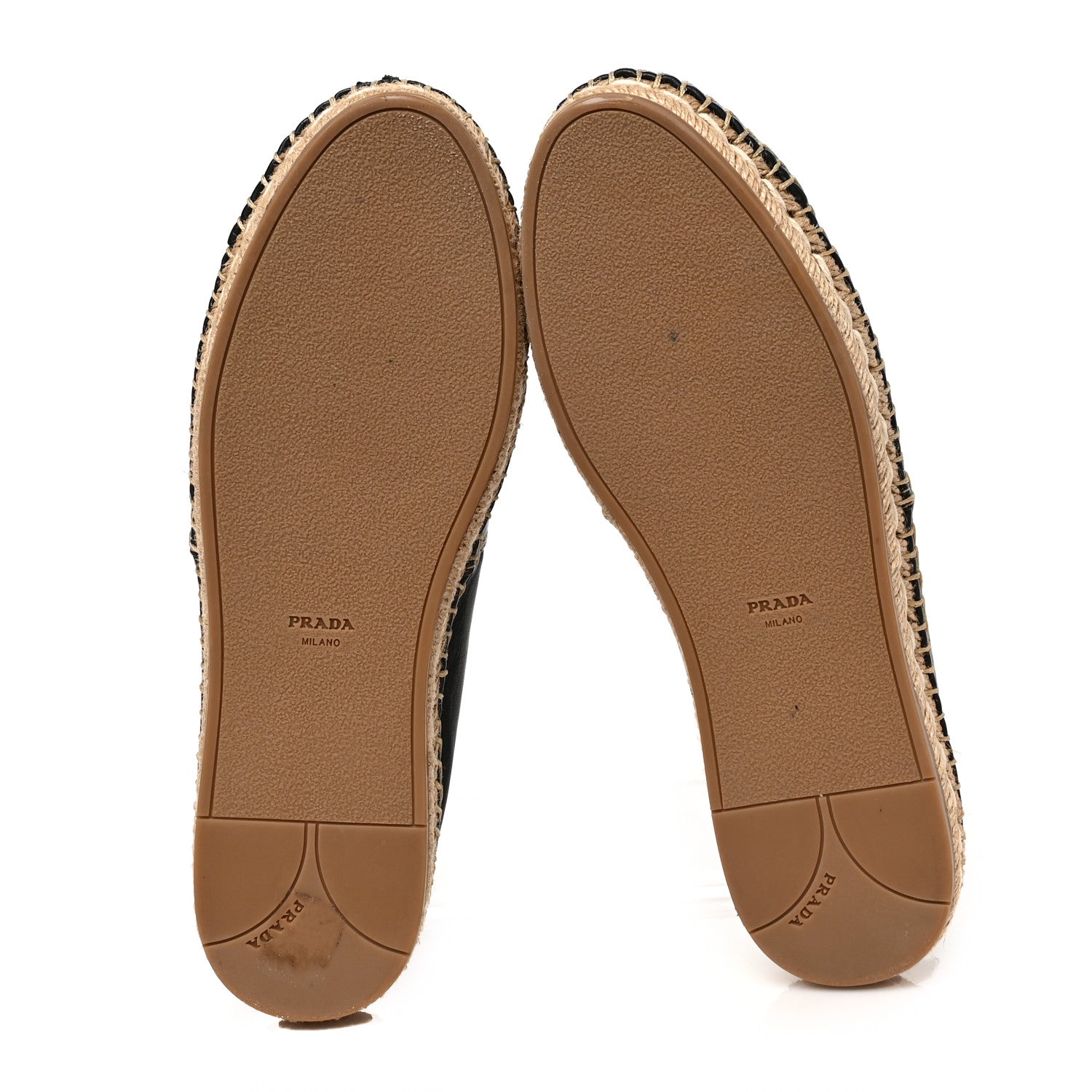Prada Nappa Logo Cap Toe 20mm Espadrilles 38.5 Black 5 of 7