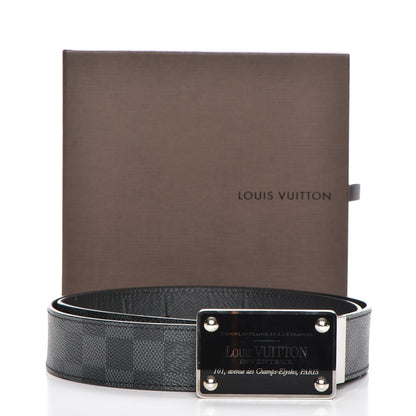 Louis Vuitton Damier Graphite 35mm LV Inventeur Belt 90 36 6 of 6
