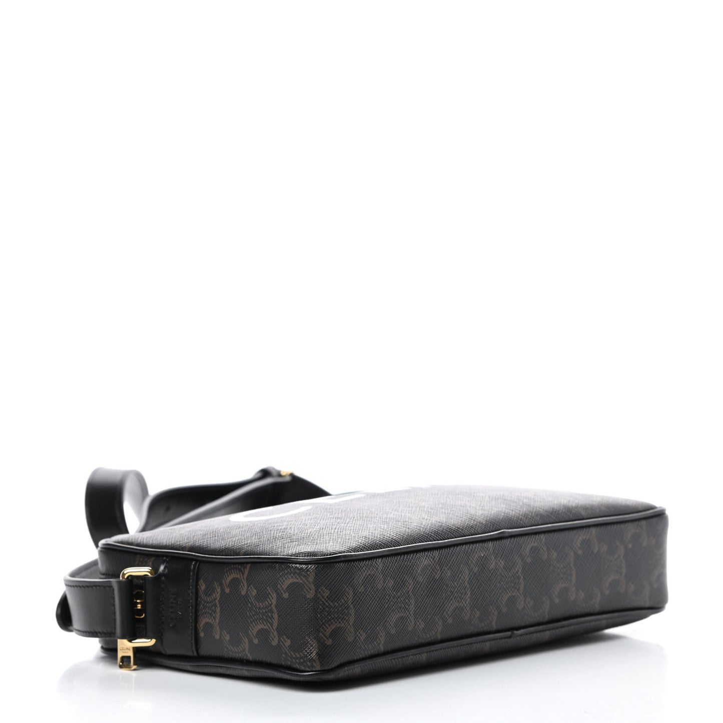 Triomphe Canvas Medium Messenger Bag Black