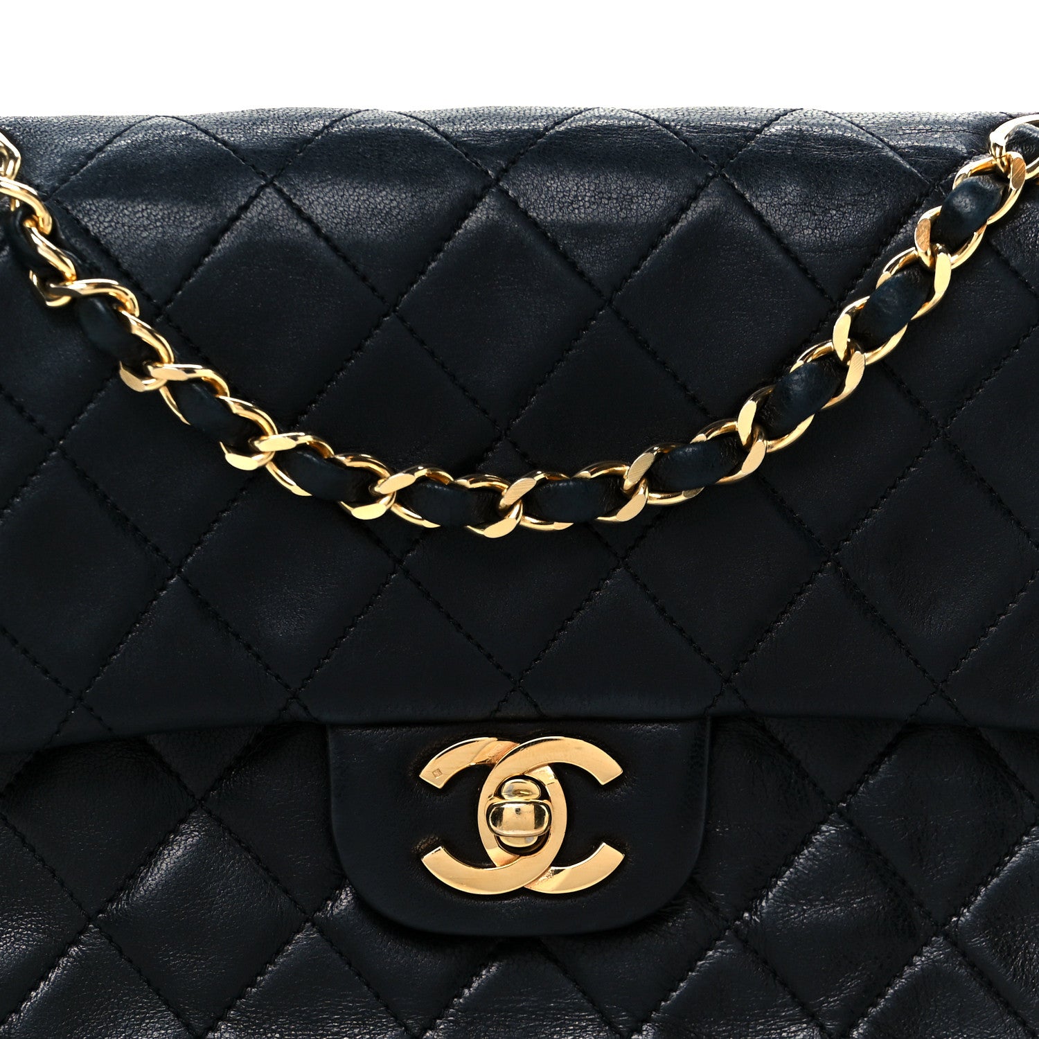 Chanel Lambskin Quilted Small Double Flap Black 18 of 23