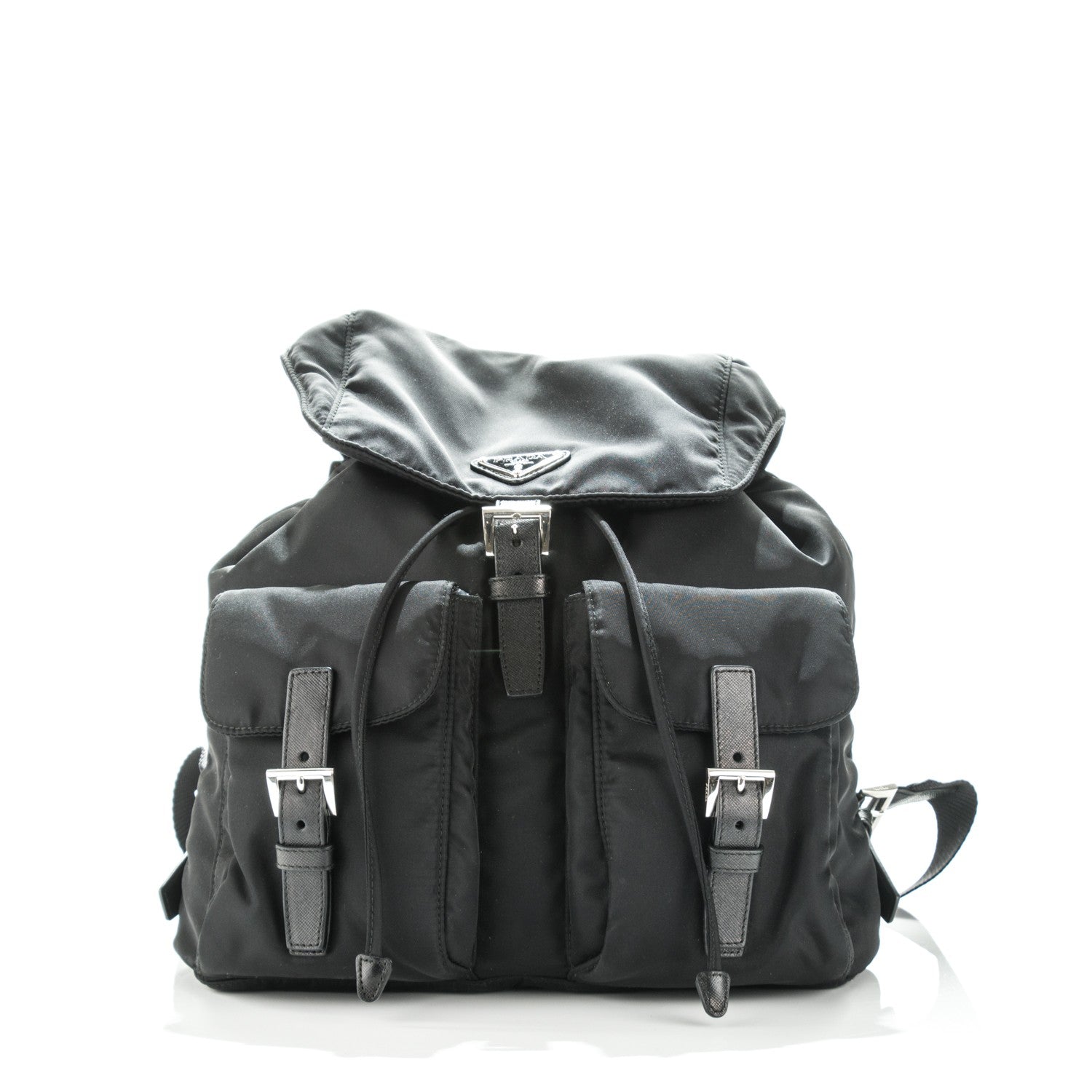 Prada Nylon Vela Medium Backpack Black 1 of 8