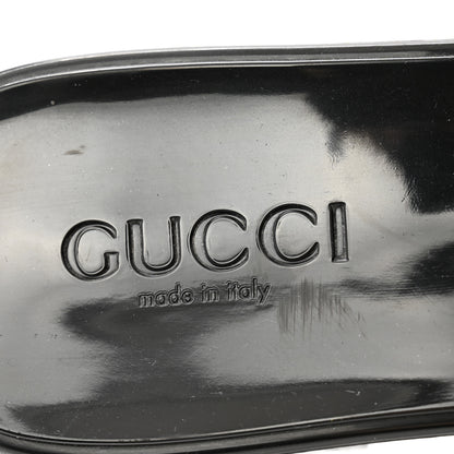 Gucci Rubber Gucci Logo Womens Platform 20/60mm Slide Sandals 38 Black 7 of 10