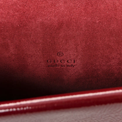 Gucci Crinkled Patent Mini Dionysus Shoulder Bag Rosso Ancora Red 6 of 9