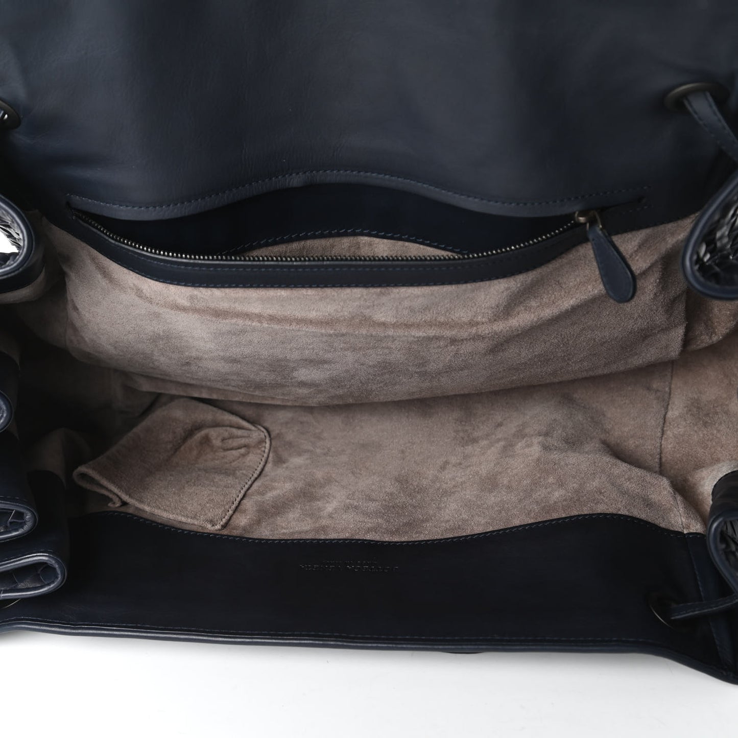 Nappa Intrecciato Messenger Bag Blue