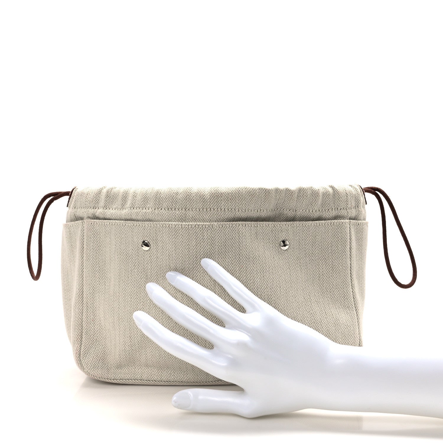 Hermes Canvas Barenia Fourbi 25 MM Bag Insert Natural Fauve 2 of 15