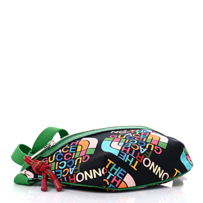 Gucci X THE NORTH FACE Econyl Nylon Textured Dollar Calfskin Belt Bag Black Turquoise New Shamarock New Cherry Red 4 of 8