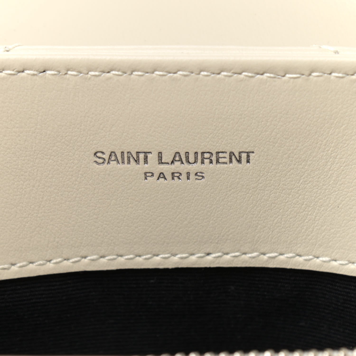 Saint Laurent Calfskin Y Quilted Monogram Small Loulou Chain Satchel Ivory 6 of 11