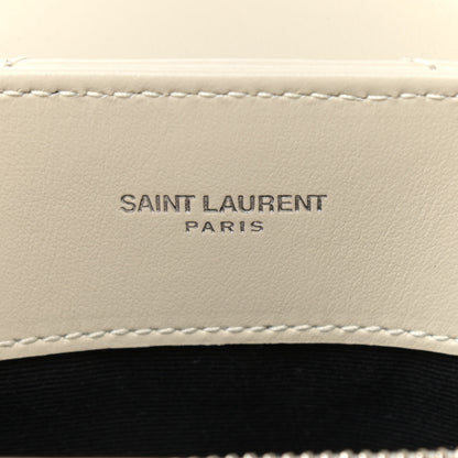 Saint Laurent Calfskin Y Quilted Monogram Small Loulou Chain Satchel Ivory 6 of 11