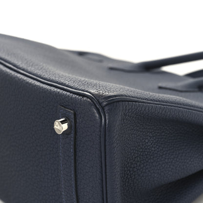 Hermes Togo Birkin 25 Bleu Nuit 12 of 12