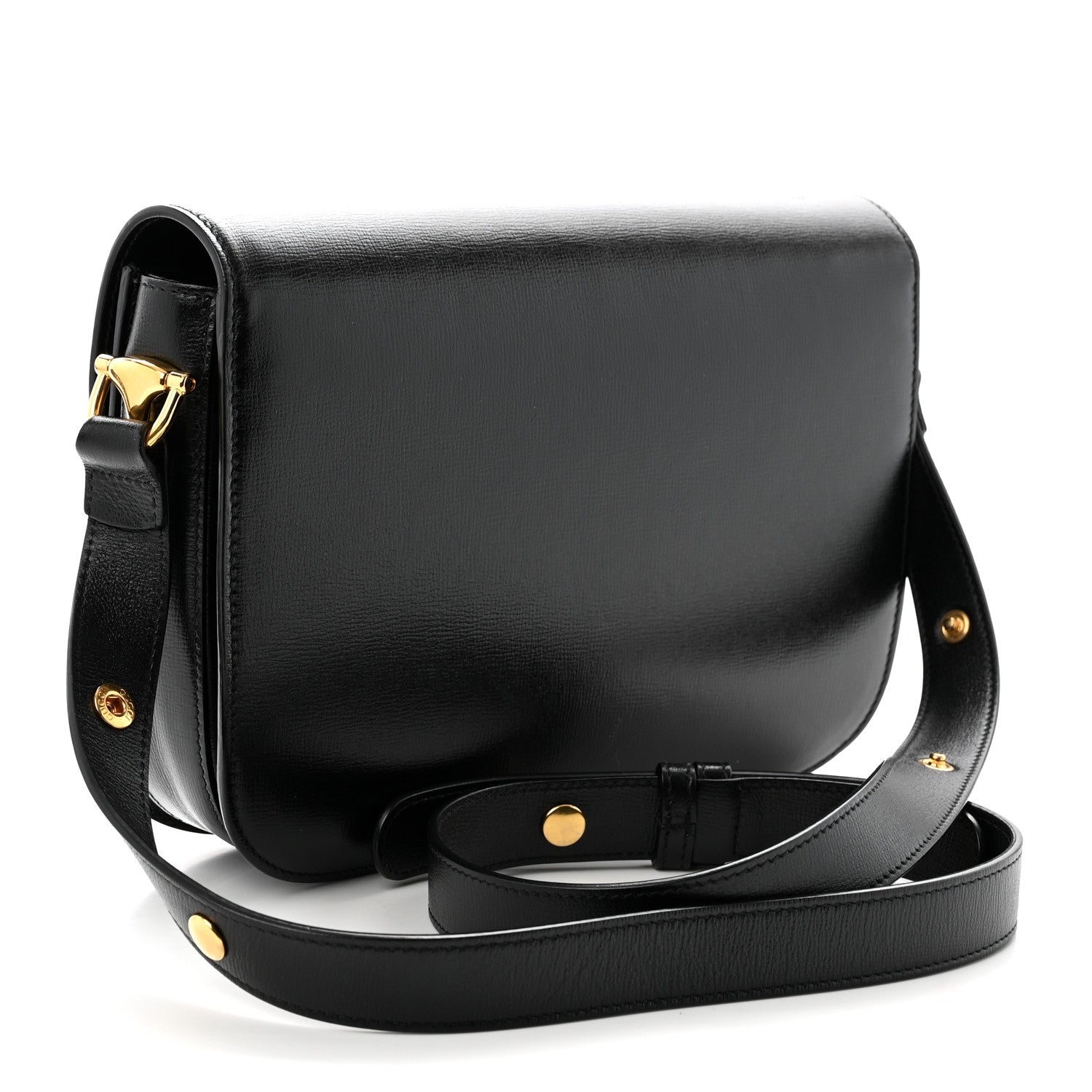 Gucci Azalea Calfskin Horsebit 1955 Shoulder Bag Black 3 of 10