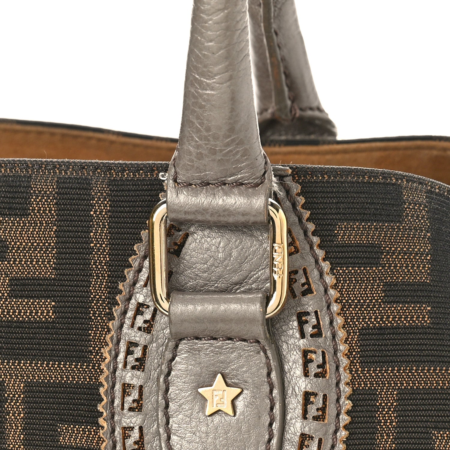 Fendi Zucca Studded Bag De Jour Tobacco 11 of 14