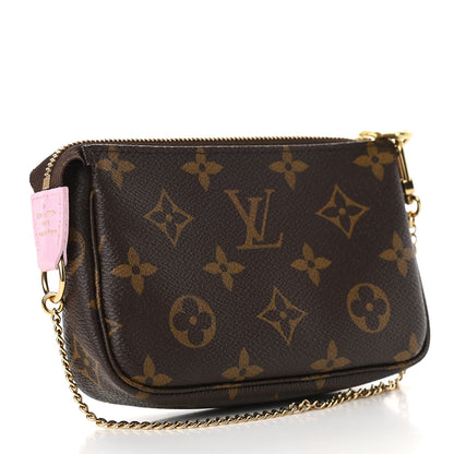 Louis Vuitton Monogram 2021 Christmas Animation Japanese Garden Mini Pochette Accessories Wisteria Pink 3 of 10