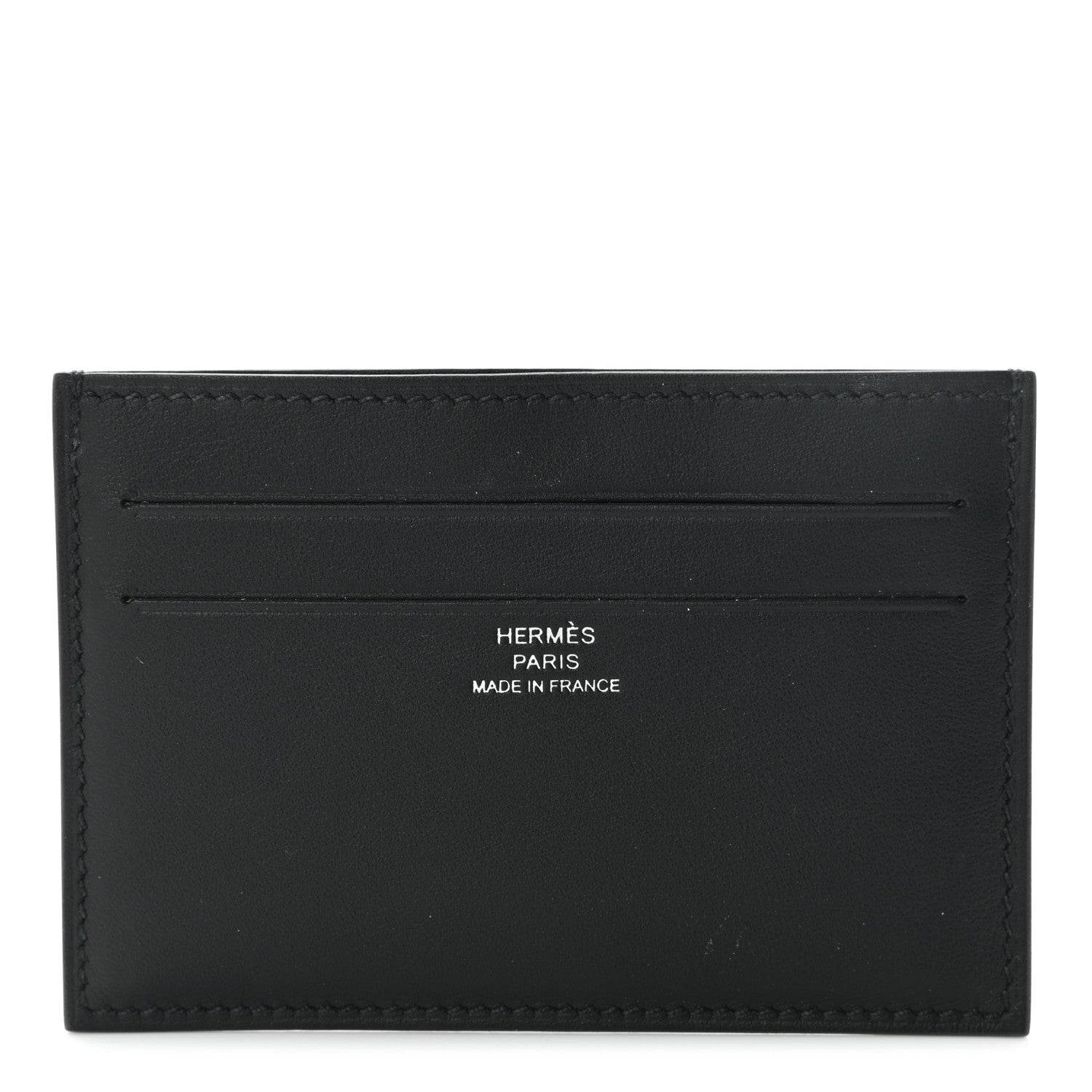 Hermes Swift Citizen Twill Card Case Black 1 of 8
