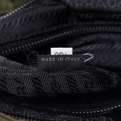 Prada Tessuto Nylon Flat Messenger Bag Militare 7 of 11