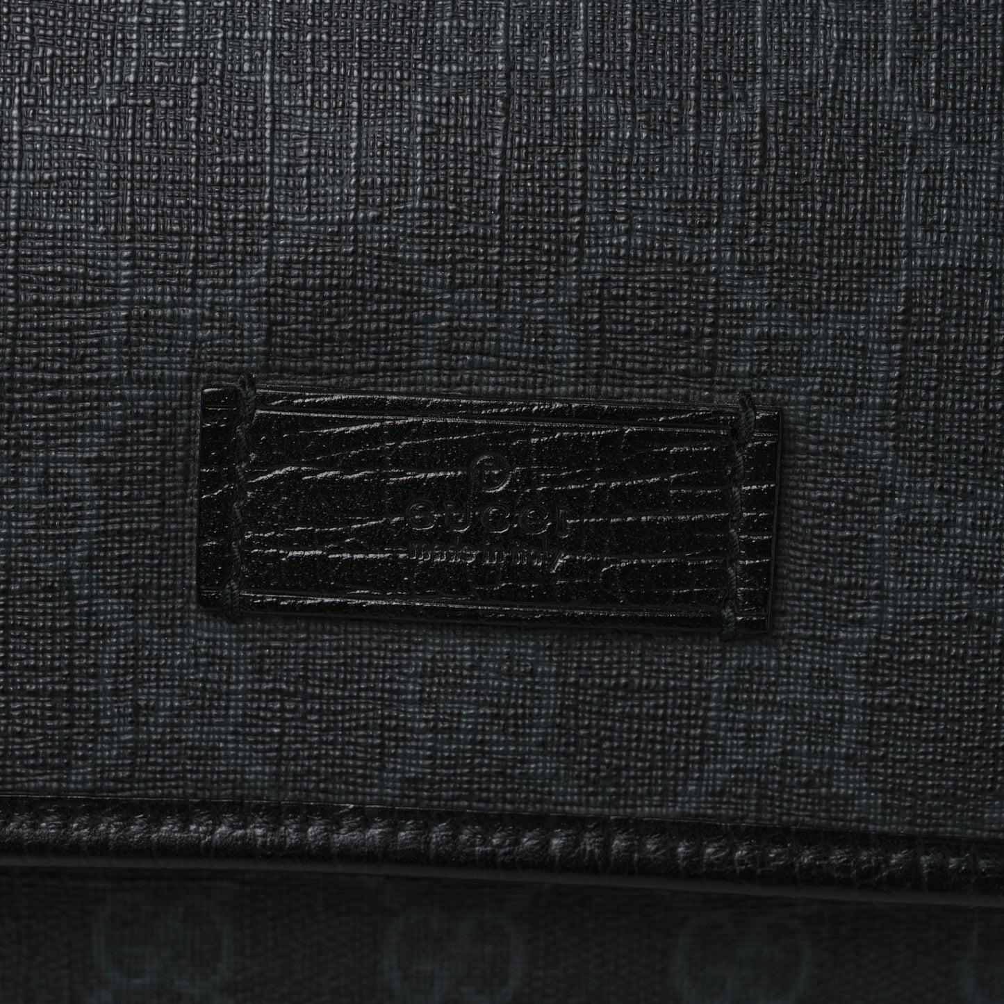 GG Plus Monogram Medium Flap Messenger Bag Black