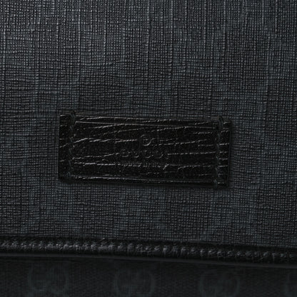 Gucci GG Plus Monogram Medium Flap Messenger Bag Black 16 of 17