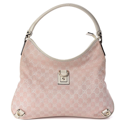 Gucci Monogram Large Abbey D Ring Hobo Pink 1 of 13