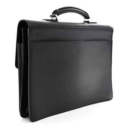 Louis Vuitton Epi Robusto 2 Compartment Briefcase Black 2 of 11