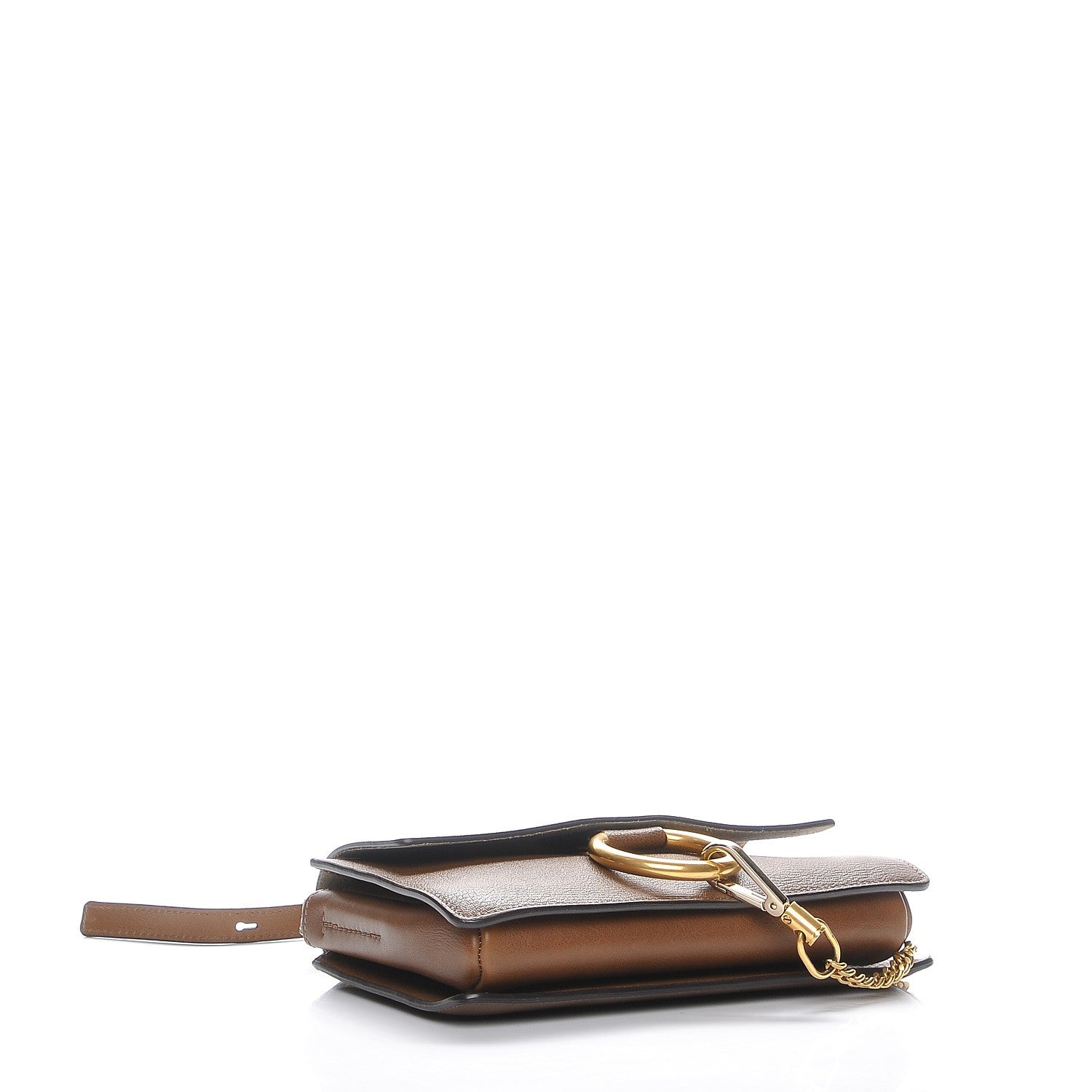 Chloe Goatskin Small Faye Shoulder Bag Woody Khaki 4 of 9