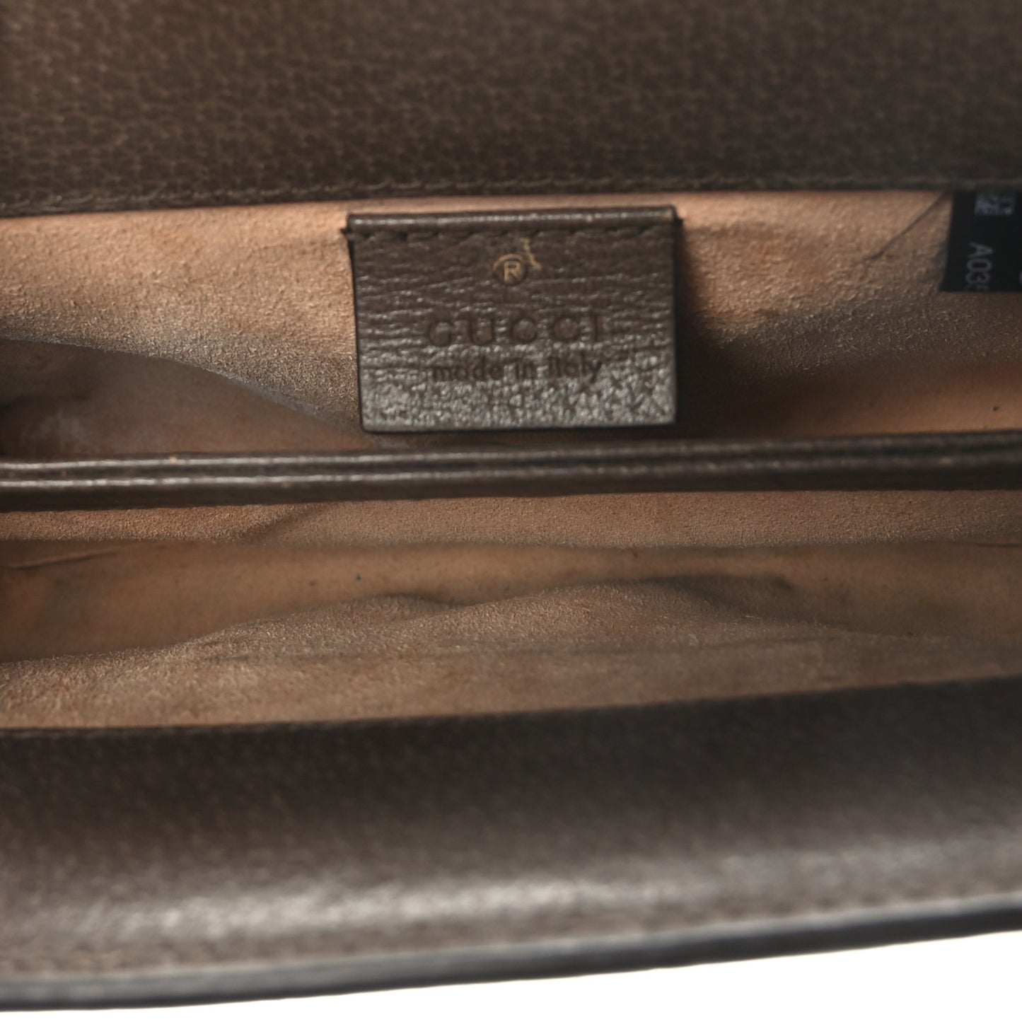 GG Supreme Monogram Textured Dollar Calfskin Web Mini Ophidia Chain Shoulder Bag Beige Ebony New Acero